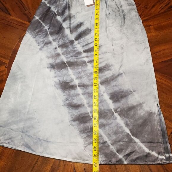 J. Jill Gray Black Tie Dye Skirt Elastic Waist Size XS - Picture 5 of 8